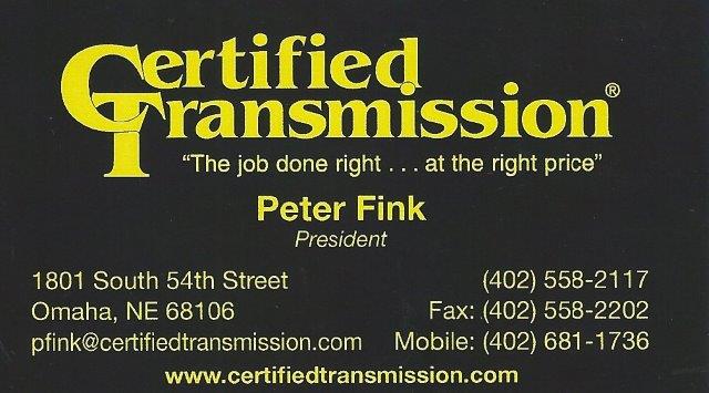 Certified Transmissions